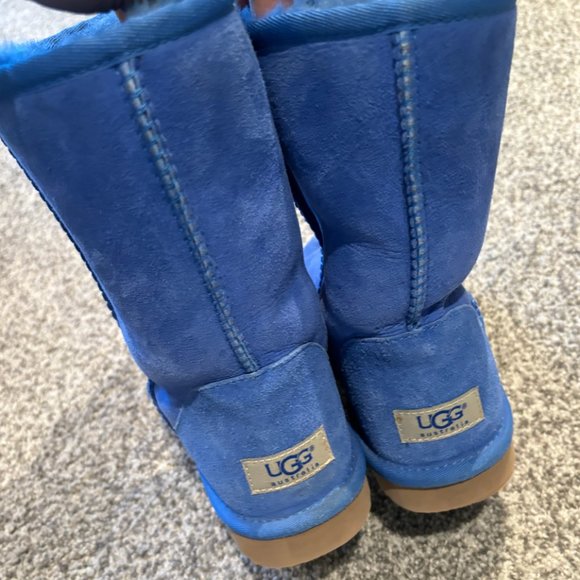 CUSTOM Blue UGGs Size 8 - Picture 4 of 6
